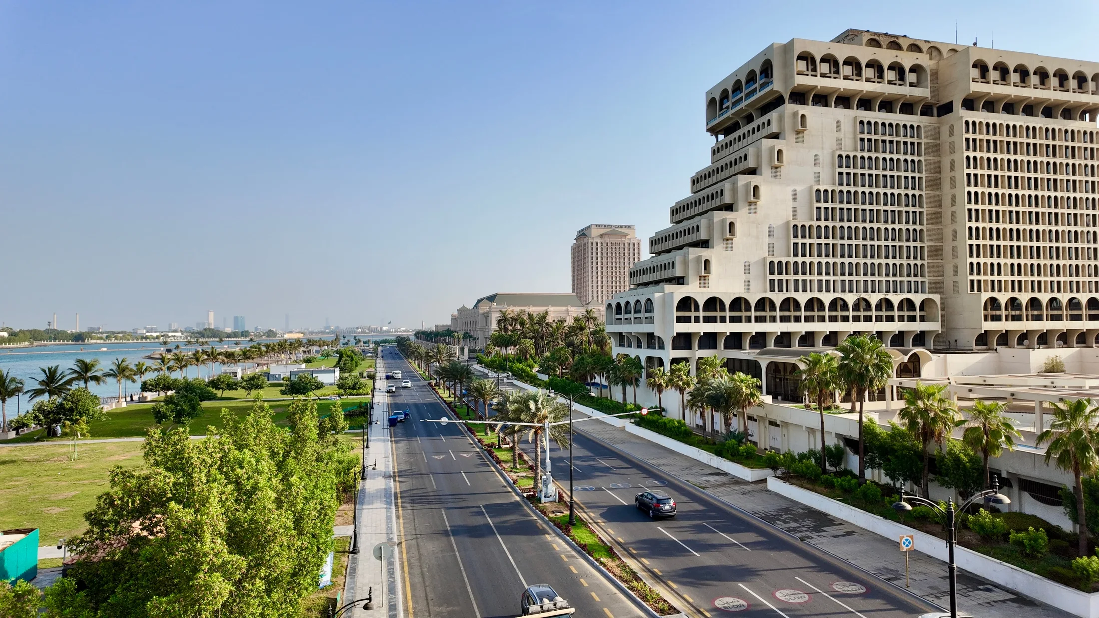 Recreation planting and pathways along the Middle Corniche