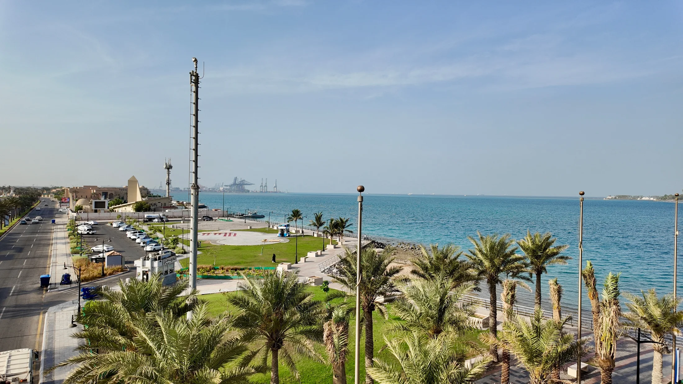 Recreation planting and pathways along the Middle Corniche